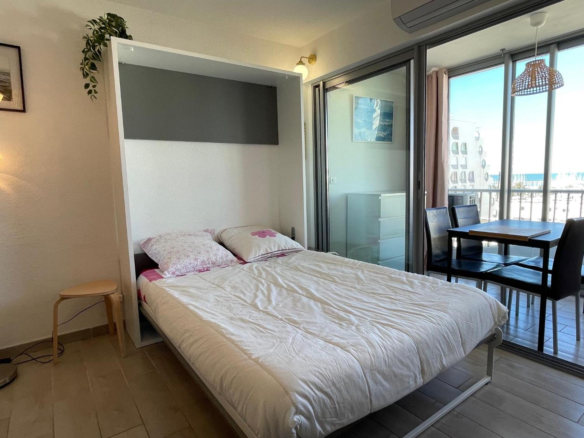 Studio 2-3 Pers Parking Clim Vue Port Et Mer 拉格朗德默特 外观 照片
